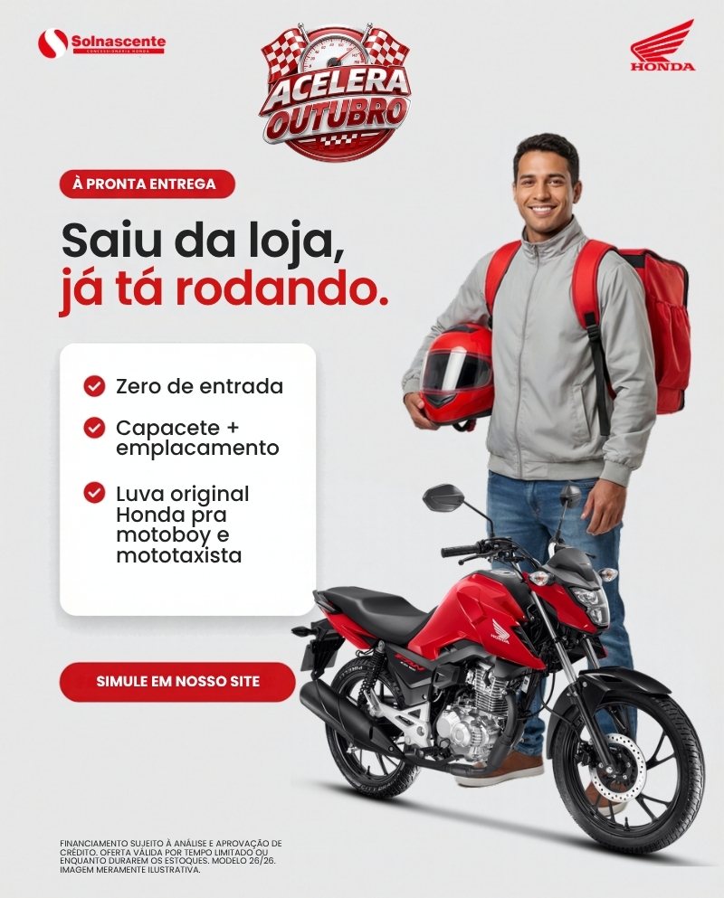 Solnascente: saiu da loja, já tá rodando